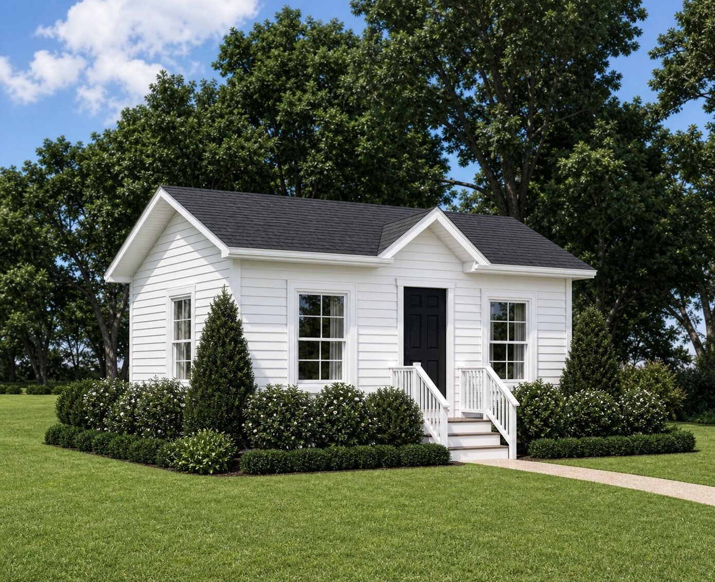 Illustrative cottage exterior